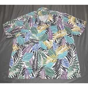 Tommy Bahama Men’s Frond Valley Silk Blend Camp Shirt XXL Multicolor Botanical